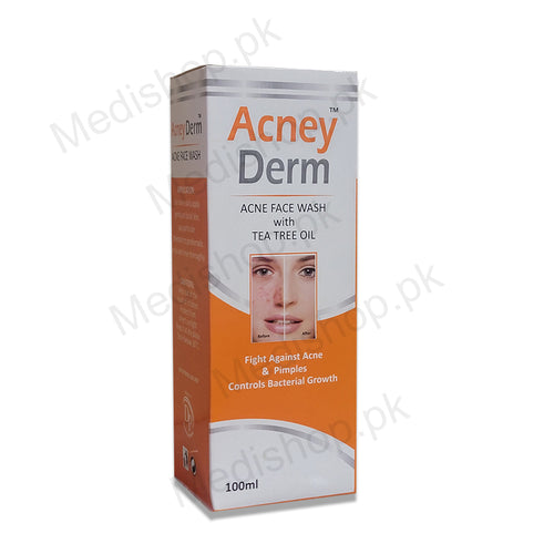  Acney derm acne face wash with tea trea oil acne pimple 100ml derma pride pharma