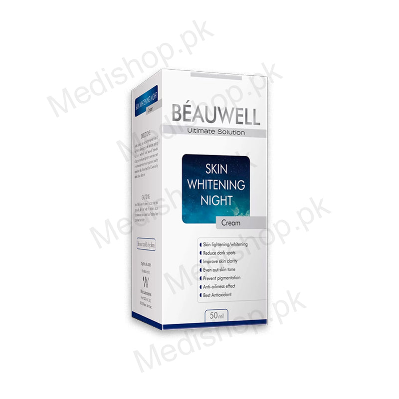 BEAUWELL whitening night cream 50ml skincare whiz laboratories