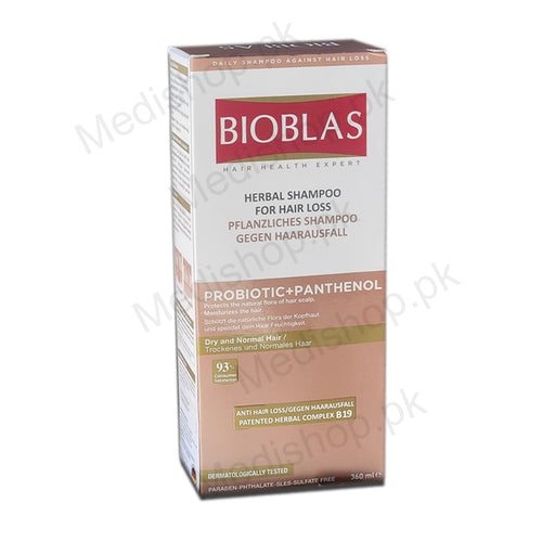 BIOBLAS  PROBIOTIC & PANTHENOL SHAMPOO Asra Derm