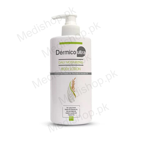 DERMICO ULTRA MOISTURIZING BODY LOTION skincare whiz laboratories 400ml