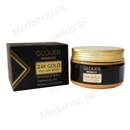 Glouer wrinkless 24k gold pell off Mask