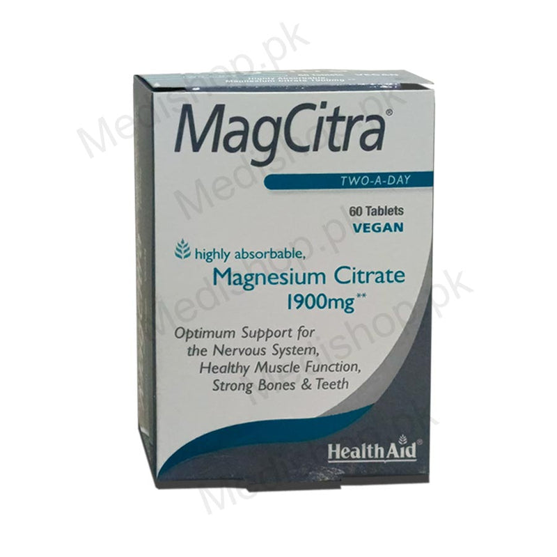 MagCitra 60tablets HealthAid Pharma