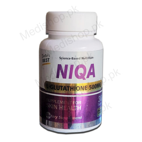 Niqa L-Glutathione 500mg Tablets