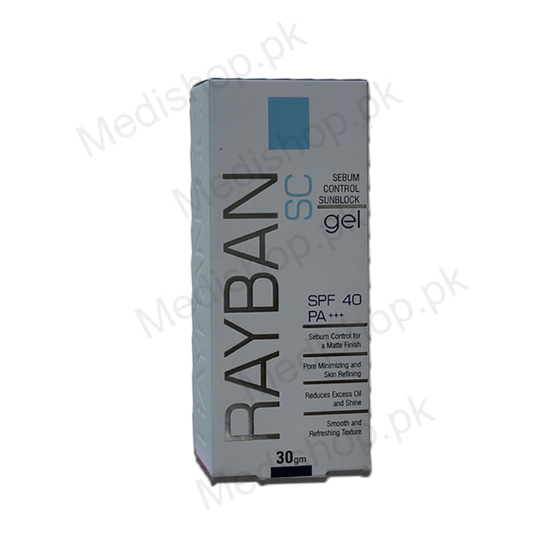 Rayban sc gel spf40 pa+++ 30gm tulip healthcare