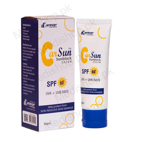 car sun sunblock cream spf 60 sun protection amraf pharma