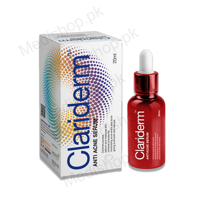 clariderm anti acne serum helix pharma