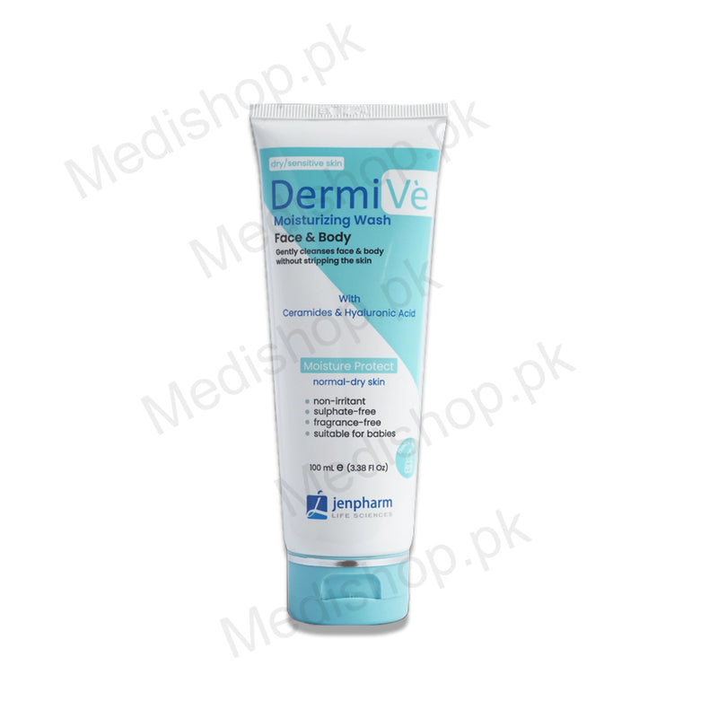  dermive moisturizer wash face and body jenpharm