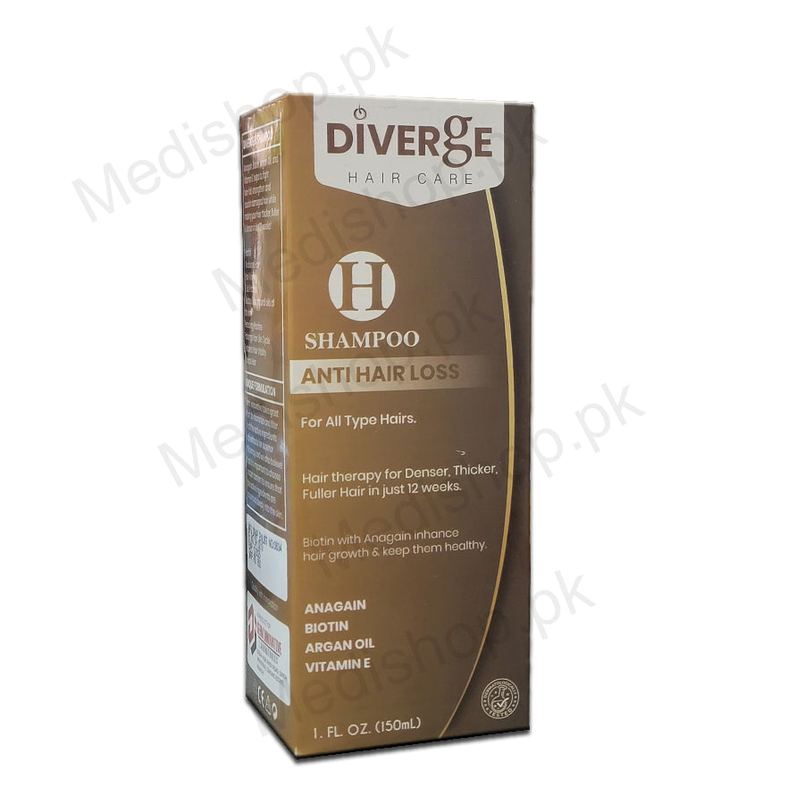 Diverge H Anti Hair Loss Shampoo 150ml Medishoppk