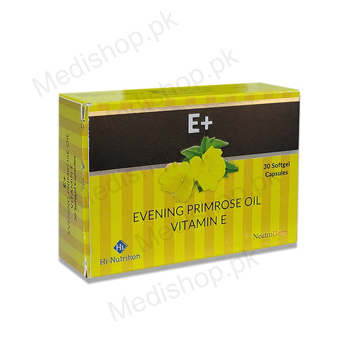  e plus evening primrose oil vitamin e neutro derm pharma