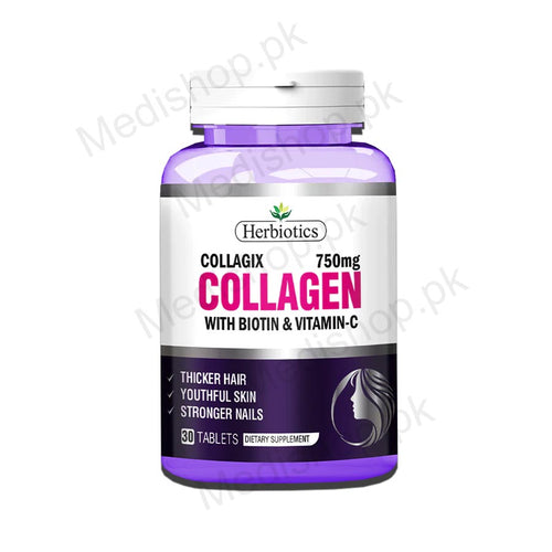 herbiotics collagen with biotin & vitamin c dietary supplement