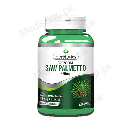 herbiotics prezoom saw palmetto 270mg dietary supplement