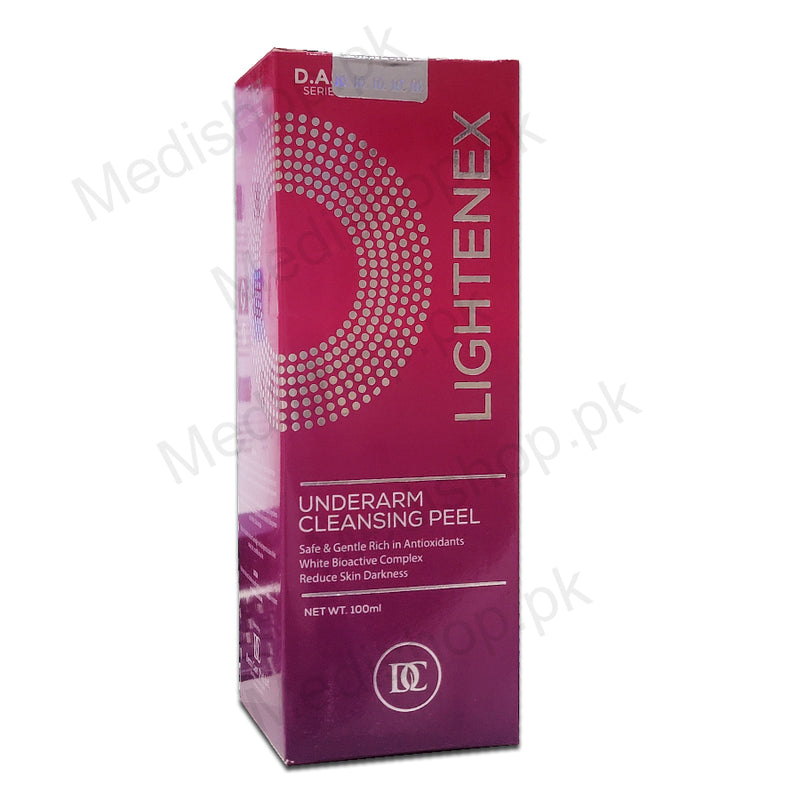 lightenex under aram cleansing peel 100ml derm care