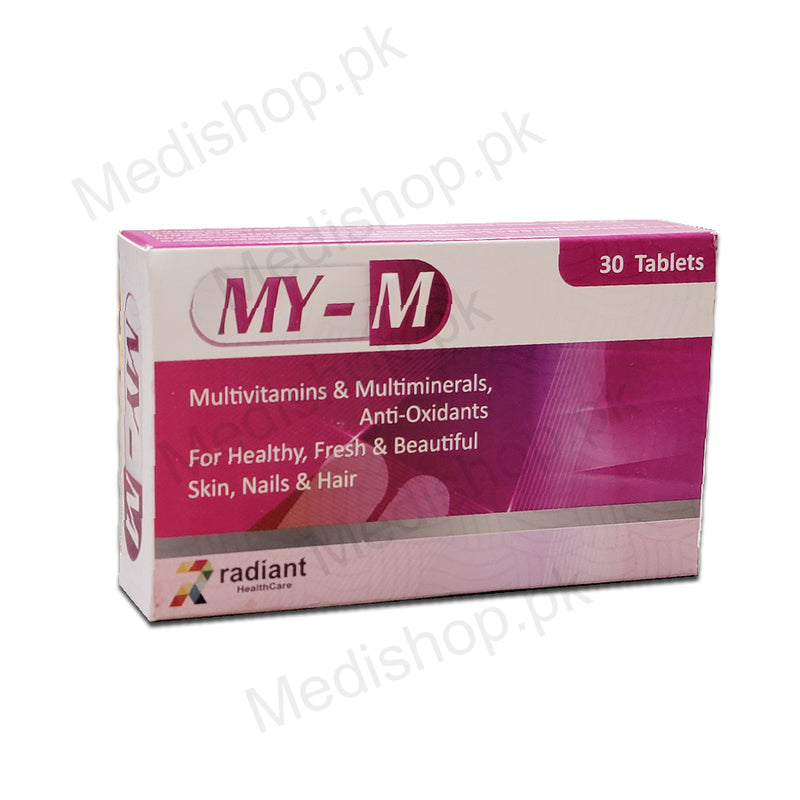 my m multivitaminsbmultiminerals anti oxidants for healthy fresh beautiful skin nails hair 30tablets radiant health care