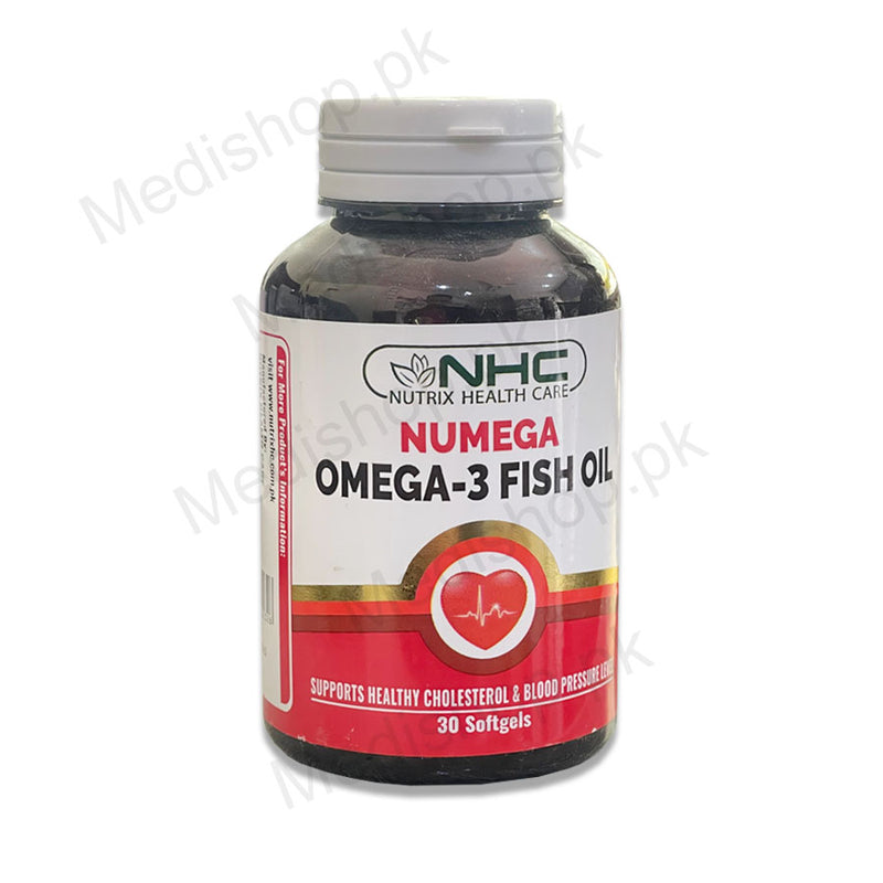 NHC Numega Omega-3 fish oil softgels 30's