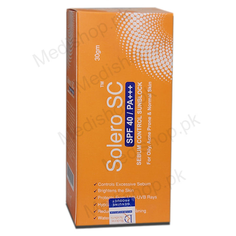 Solero Sc SPF 40 PA+++ Sebum Control Sunblock