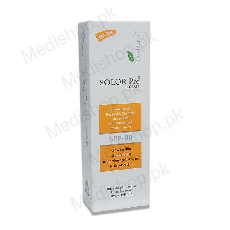 solor pro cream spf 90 cosderm pharma