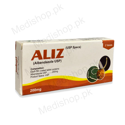 Aliz Tablets 200mg Albendazole glitz pharma