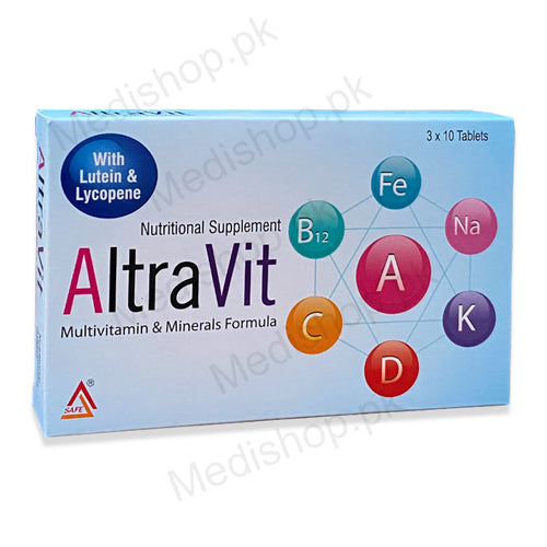 AltraVit nutritional supplement multivitamin minerals safe pharma tablets