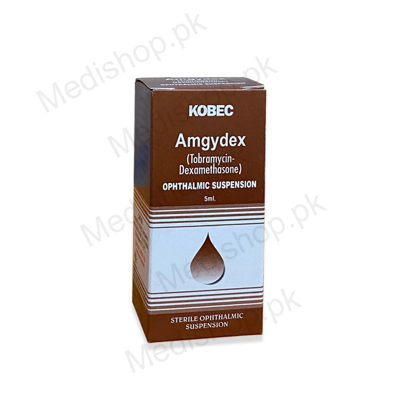 Amgydex Eye Drops 5ml tobramycin dexamethasone Kobec pharma