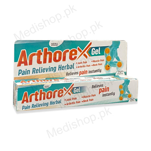 Arthorex Gel 25gm pain relieving instantly pfp pharma