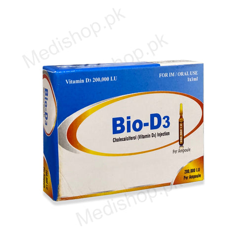    Bio-D3 cholecalciferol vitamin d3 injection 2000000 I.U Bio Labs