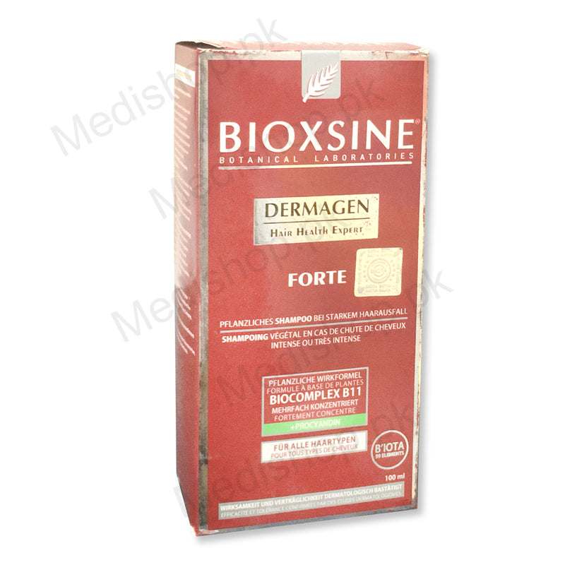 Bioxsine Dermagen Hair health expert forte Herabal shampoo 100ml botanical laboratories Hair care anti hairfall 