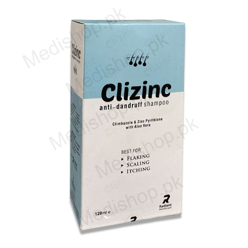 Clizinc Anti-dandruff Shampoo 120ml flackin scaling itching haircare radiant Healthcare