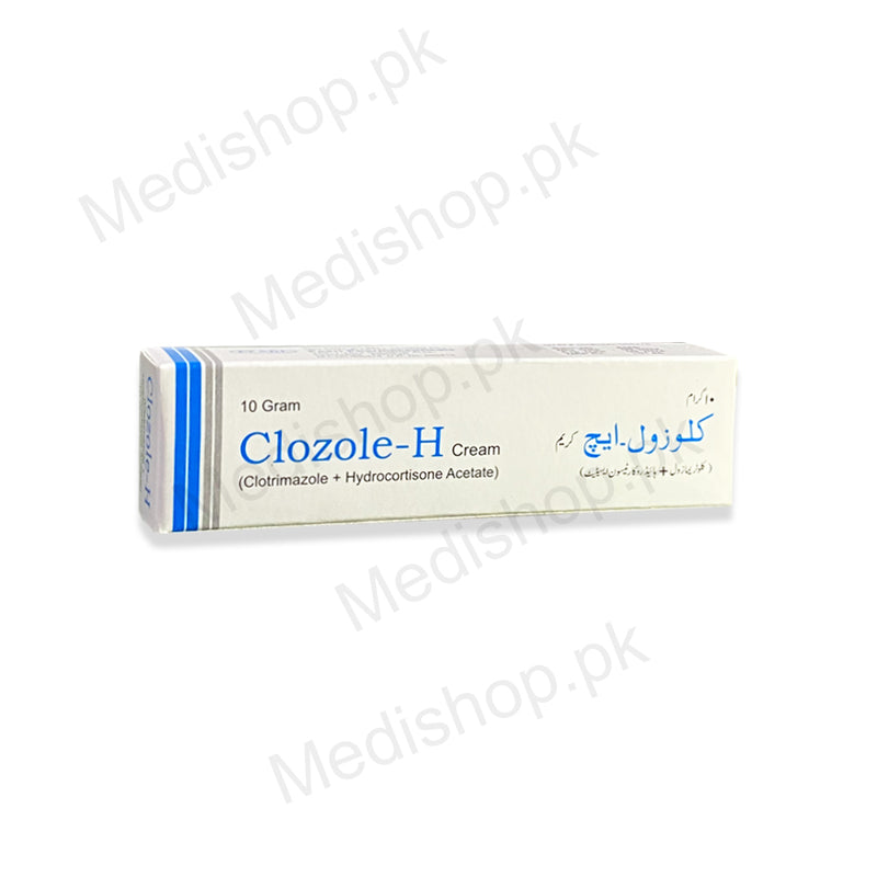 Clozole-H clotrimazole + Hydrocortisone cream 10gram pearl pharmaceuticals skin care treatment