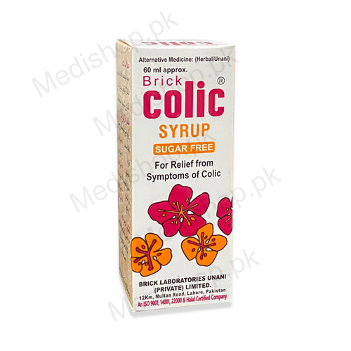 Brick Colic Syrup Sugar Free 120ml Brick laboratories