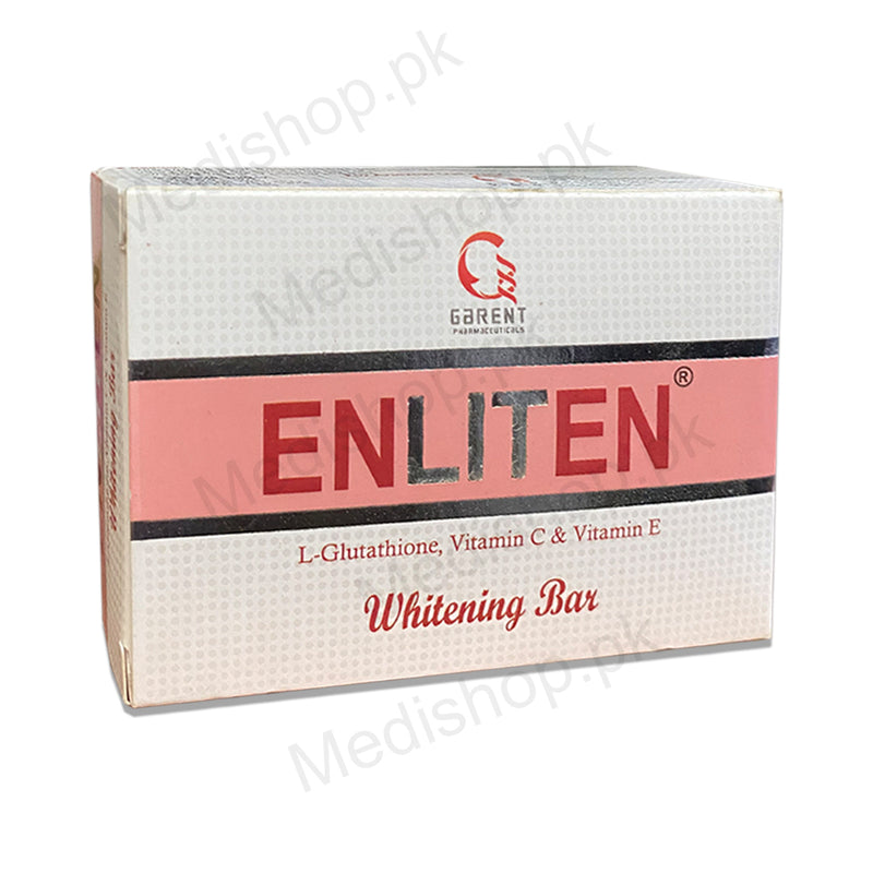    Enliten l glutathione vitamin c e whitening bar garent pharmaceuticals