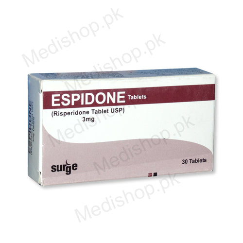    Espidone tablets risperidone 3mg Surge laboratories