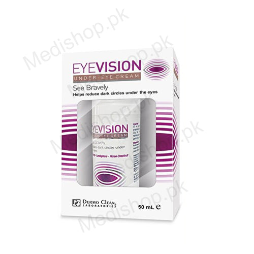    Eyevision under eye cream 60ml see bravely reduce dark circles under eyes Dermo clean