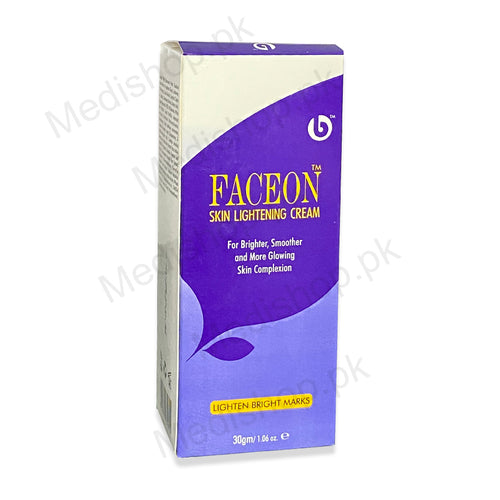 Faceon Skin Lightening Cream 30gm whitening care beckett pharma