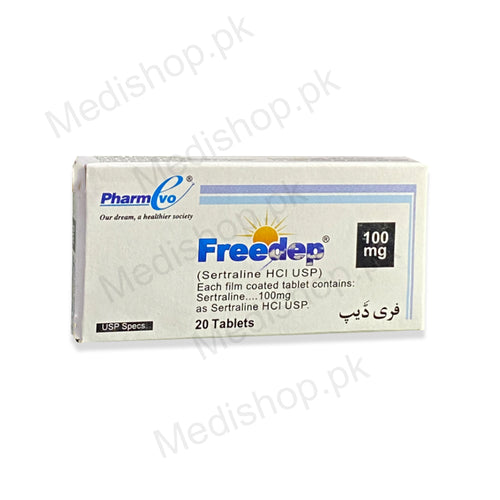 Freedep 100mg tablets sertraline HCL USP Pharmevo