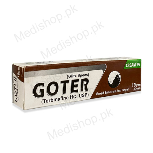 Goter terbinafine HCL USP cream 1% 10gram Glitz Pharma Skincare