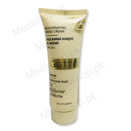     Gutto rejuvenating hand cream spf 15+ 60ml hand care skin care