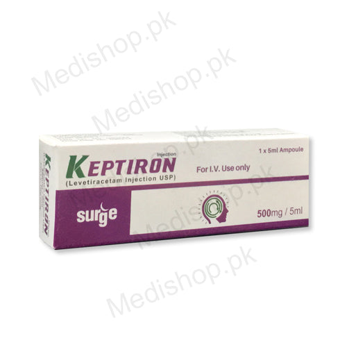 Keptiron injection 500mg/5ml levetiracetam surge laboratories