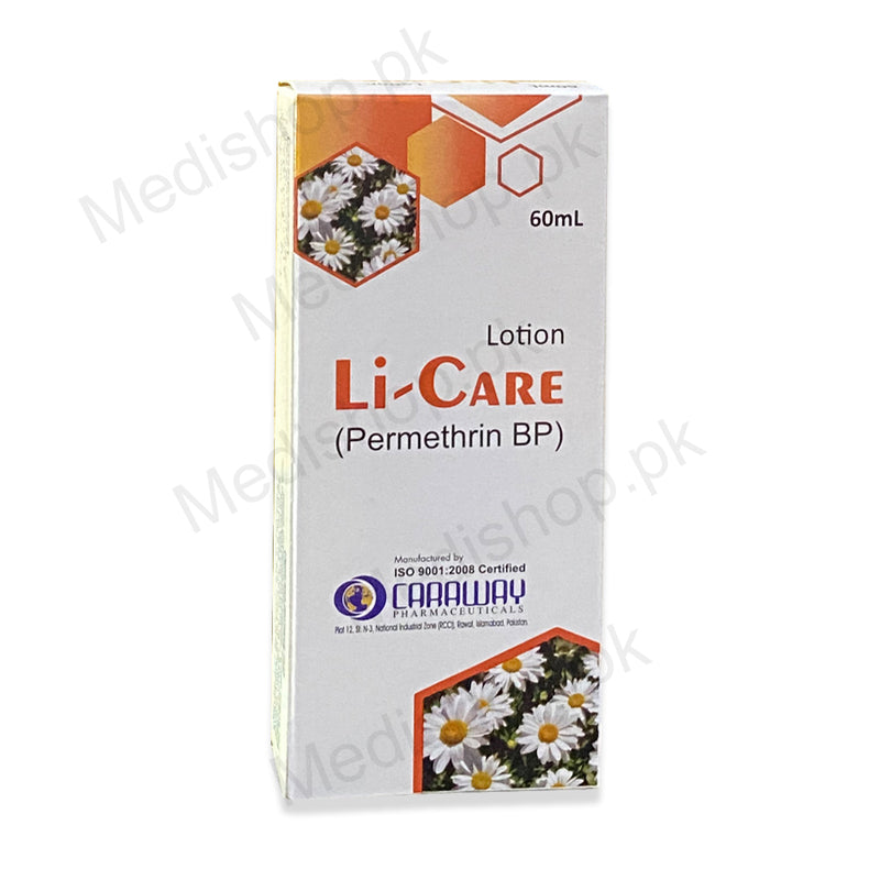 Li-Care lotion 60ml permethrin bp caraway pharma