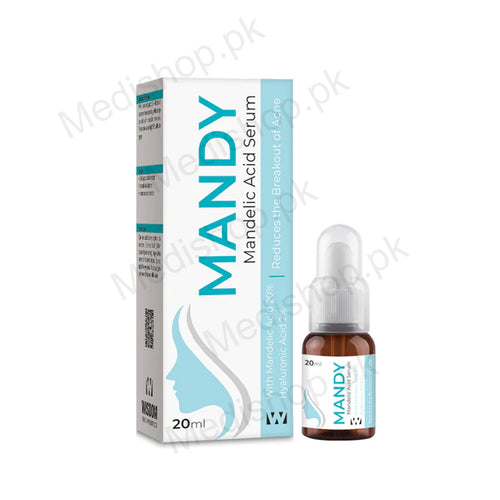 Mandy Mandelic Acid Serum 20ml reduces breakout acne care skin treatment wisdom therapeutics