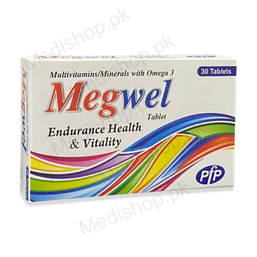    Megwel tablets multivitamins and minerals with omega3  Pasteur & Fleming Pharma