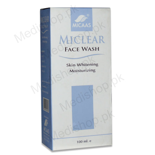 Miclear face wash skin whitening moisturizing rayuon skin and health care