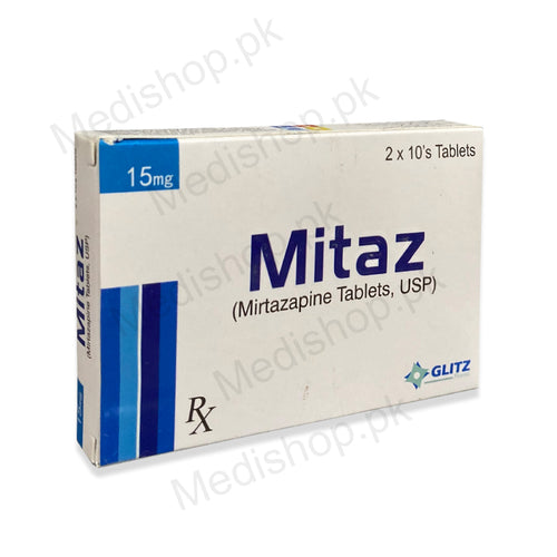 Mitaz Tablets 15mg mirtazapine glitz pharma