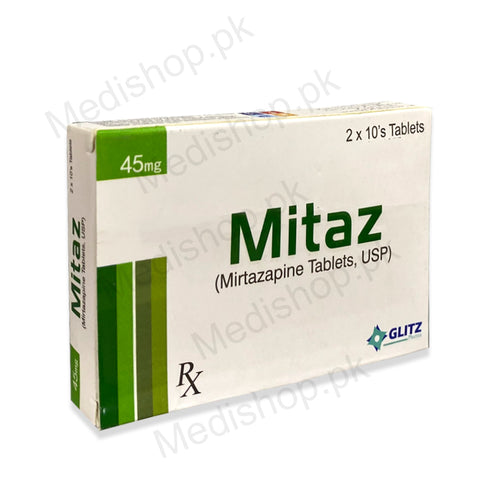 Mitaz Tablets 45mg mirtazapine glitz pharma