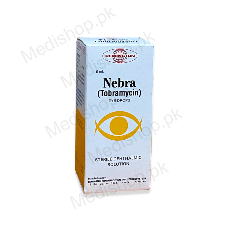 Nebra tobramycin eye drops 5ml Remington pharma eyecare treatment