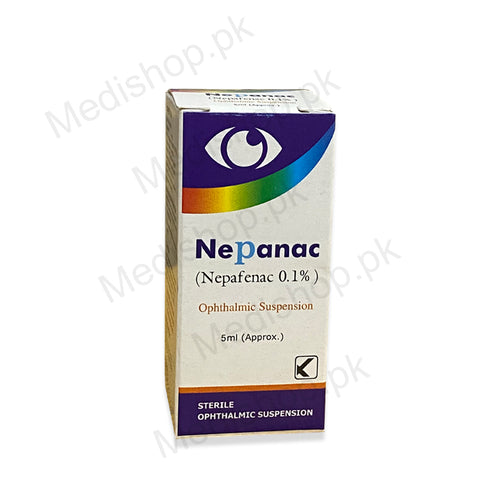 Nepanac Nepafenac 0.1% Eye Drops Kobec Pharma