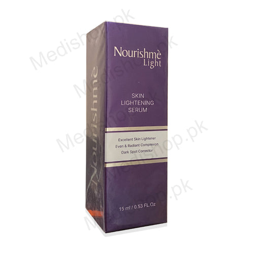 Nourishme light skin lightening serum 30ml safrin skincare