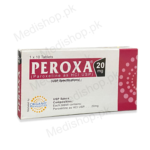 Peroxa Tablets paroxetine HCL USP 20mg Organic pharma