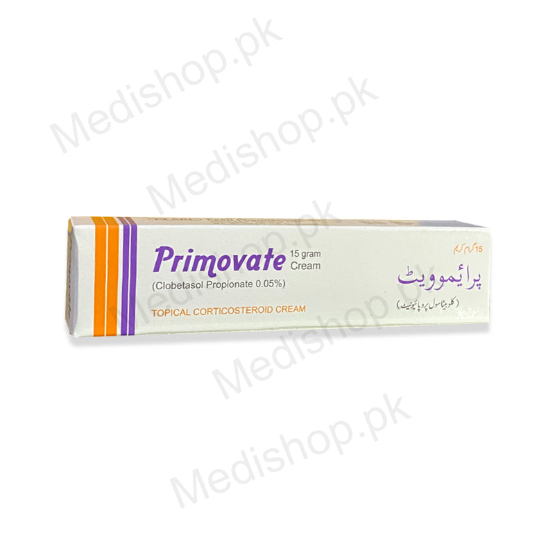 Primovate cream 15gram clobetasol propionate pearl pharmaceuticals skin care treatment