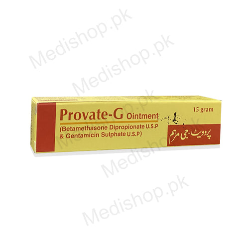       Provate g ointment betamethasone dipropionate gentamicin sulphate 15gram saffron pharma