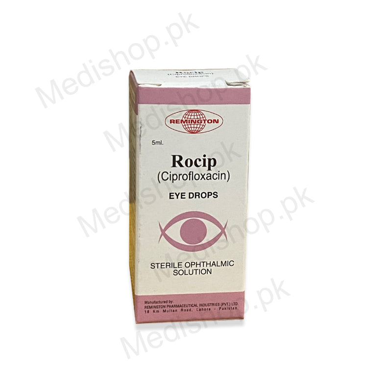 Rocip Ciprofloxacin eye drops 5ml Remington Pharma